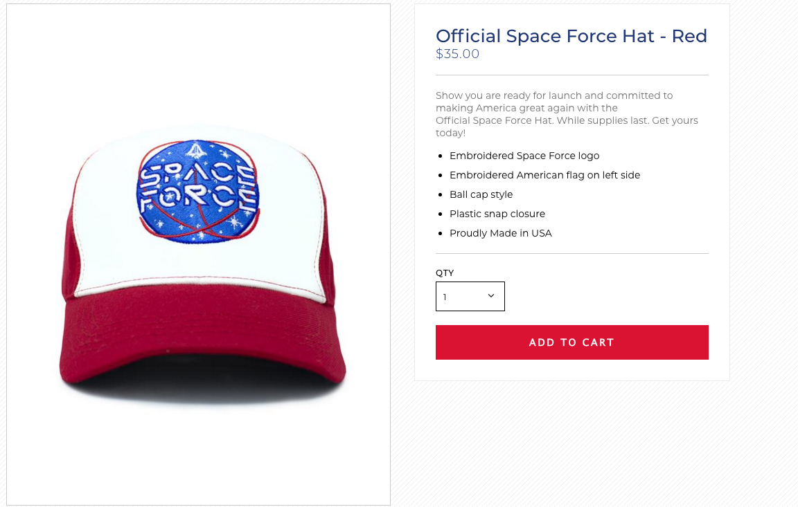 Official 'Space Force' Merchandise Is Here After All
