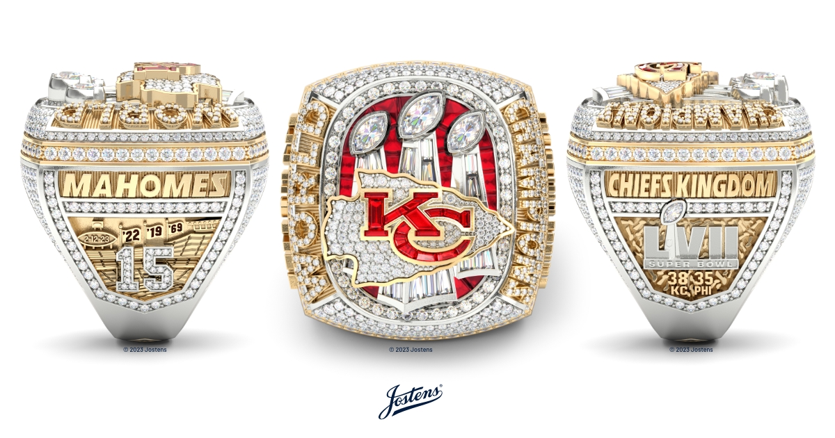 A Look at the Kansas City Chiefs Super Bowl Ring from Jostens